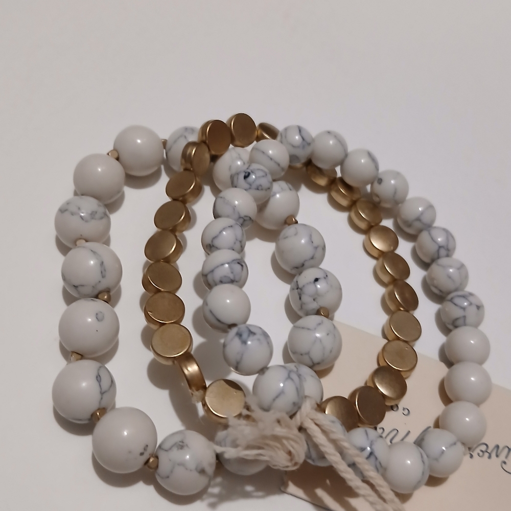 Universal Thread Genuine Stone Beads Layer Stretc… - image 6